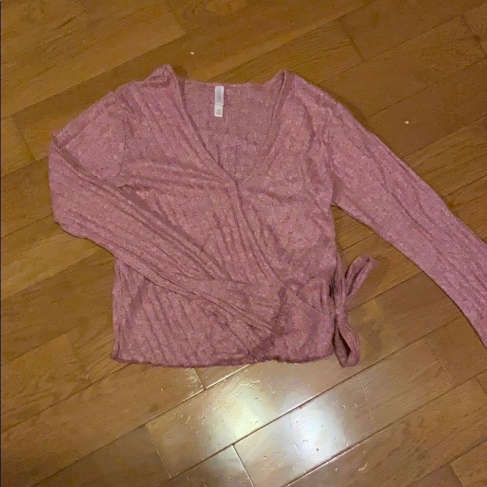 Long sleeve pink shirt